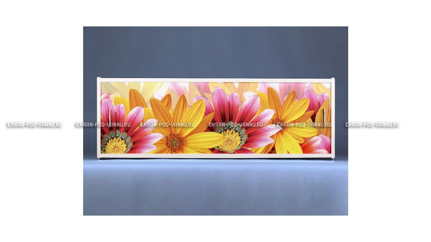 Раздвижной ФОТО экран - Flowers – купить по цене 8500 руб. в интернет-магазине в городе Саратов картинка 6