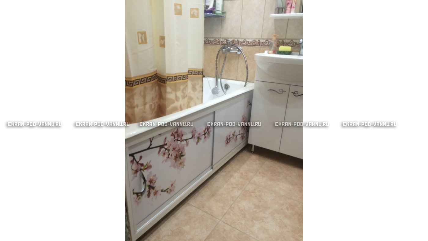 Раздвижной ФОТО экран - Белая акация – купить по цене 8500 руб. в интернет-магазине в городе Саратов картинка 8