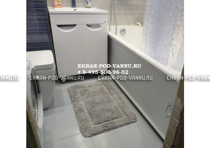 Раздвижной экран EUROPLEX Комфорт Серебро колотый лед – купить по цене 6550 руб. в интернет-магазине в городе Саратов картинка 2
