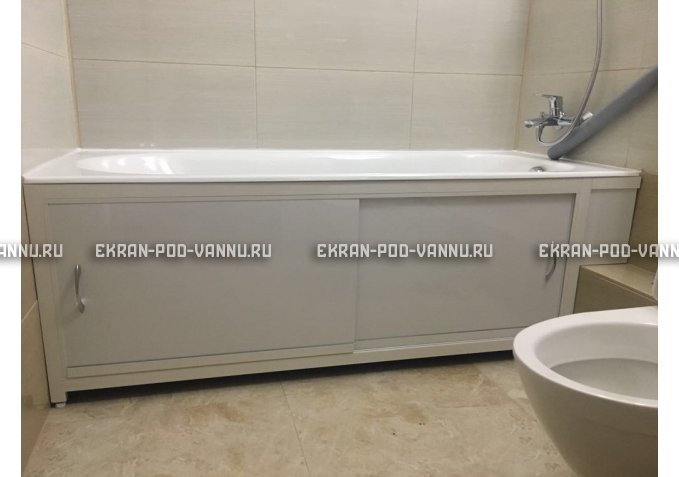 Экран  EUROPLEX Роликс белый с вставкой – купить по цене 10400 руб. в интернет-магазине в городе Саратов картинка 4