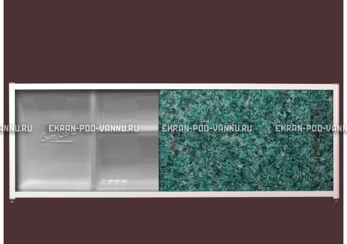 Экран с полкой - Малахит – купить по цене 6280 руб. в интернет-магазине в городе Саратов картинка 1