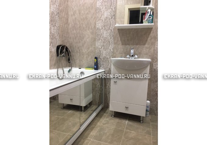 Раздвижной экран EUROPLEX Роликс Зеркальный – купить по цене 9700 руб. в интернет-магазине в городе Саратов картинка 5