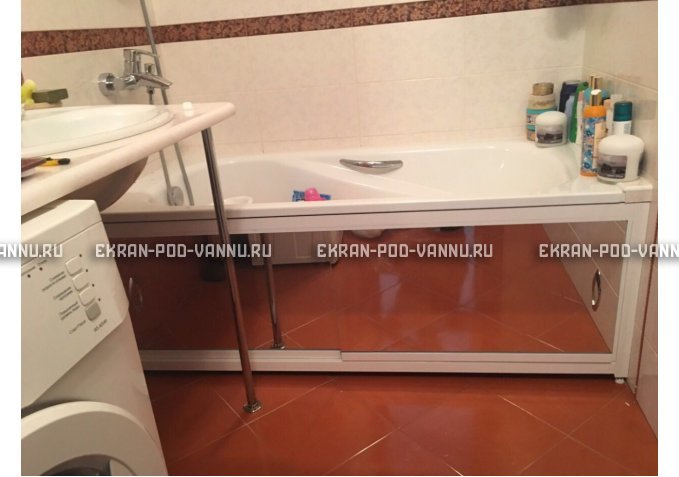 Раздвижной экран EUROPLEX Роликс Зеркальный – купить по цене 9700 руб. в интернет-магазине в городе Саратов картинка 10