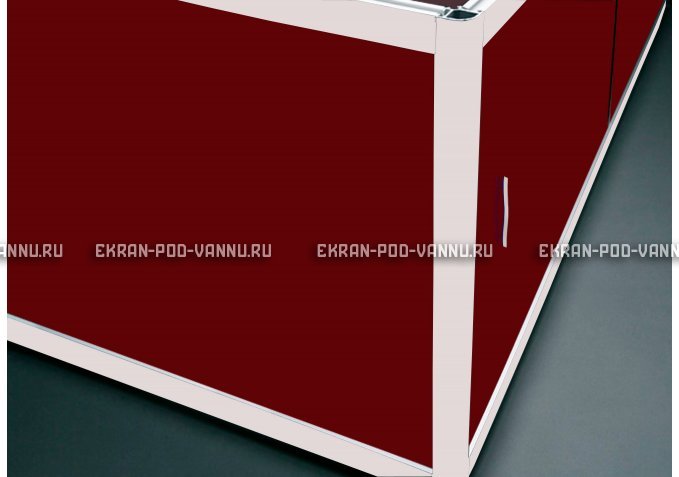 Торцевой экран EUROPLEX Комфорт бордовый – купить по цене 8760 руб. в интернет-магазине в городе Саратов картинка 1