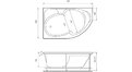 Акриловая ванна Relisan Sofi 170x105 – купить по цене 23480 руб. в интернет-магазине в городе Саратов картинка 17