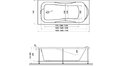 Акриловая ванна Relisan Elvira 150x75 – купить по цене 15260 руб. в интернет-магазине в городе Саратов картинка 13