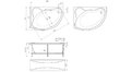 Акриловая ванна 1MarKa Catania 160x100 – купить по цене 17650 руб. в интернет-магазине в городе Саратов картинка 13